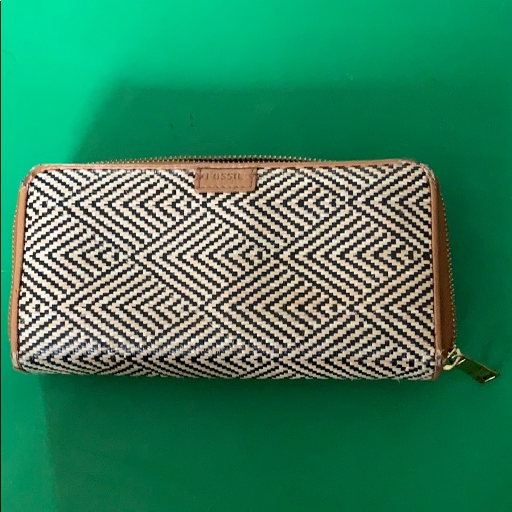 Fossil tweed wallet